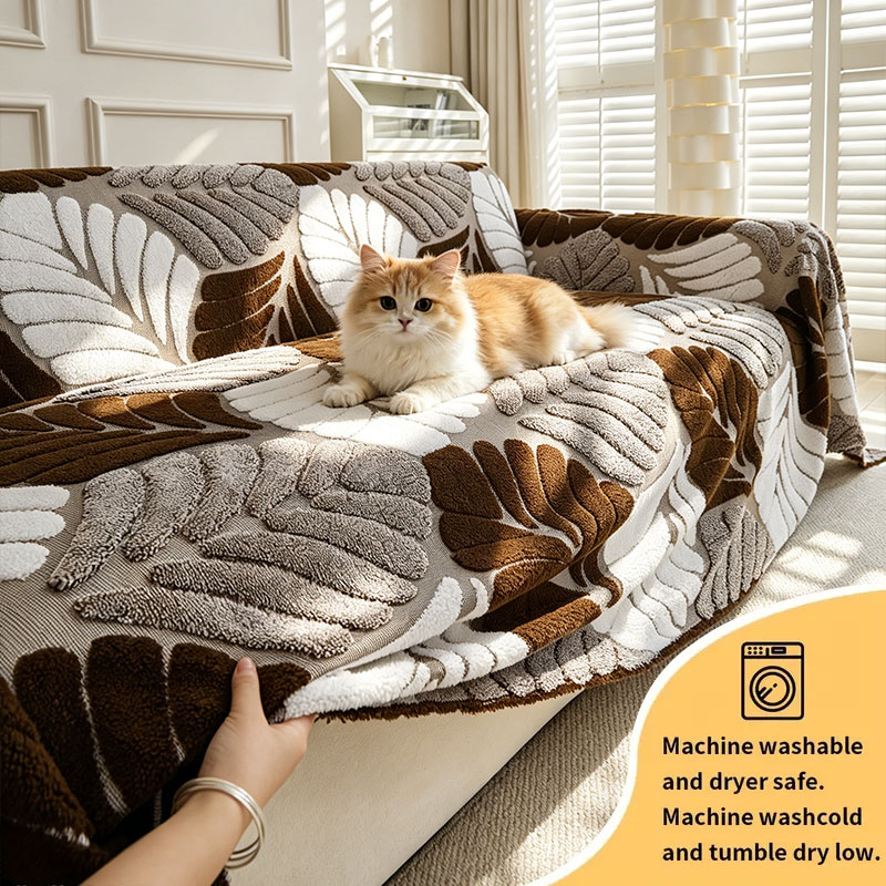 1PC-Two tone three-dimensional - Textured Throw Natural review and price