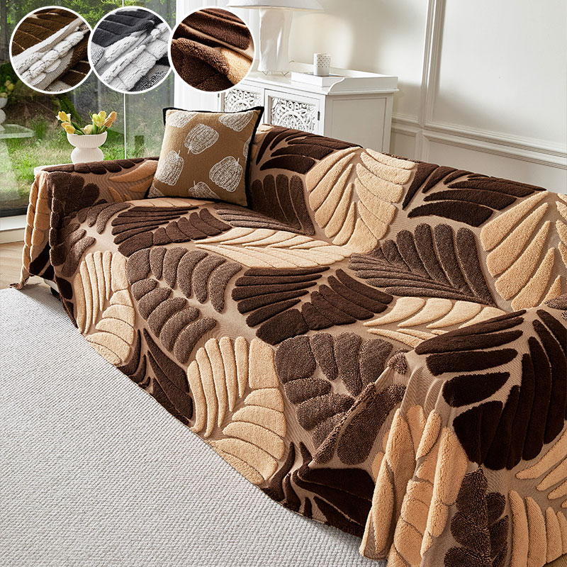 1PC-Two tone three-dimensional - Textured Throw Natural review and price