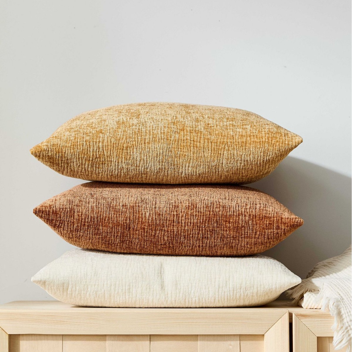 Textured Pleated Chenille Thro - Textured Throw Natural review and price