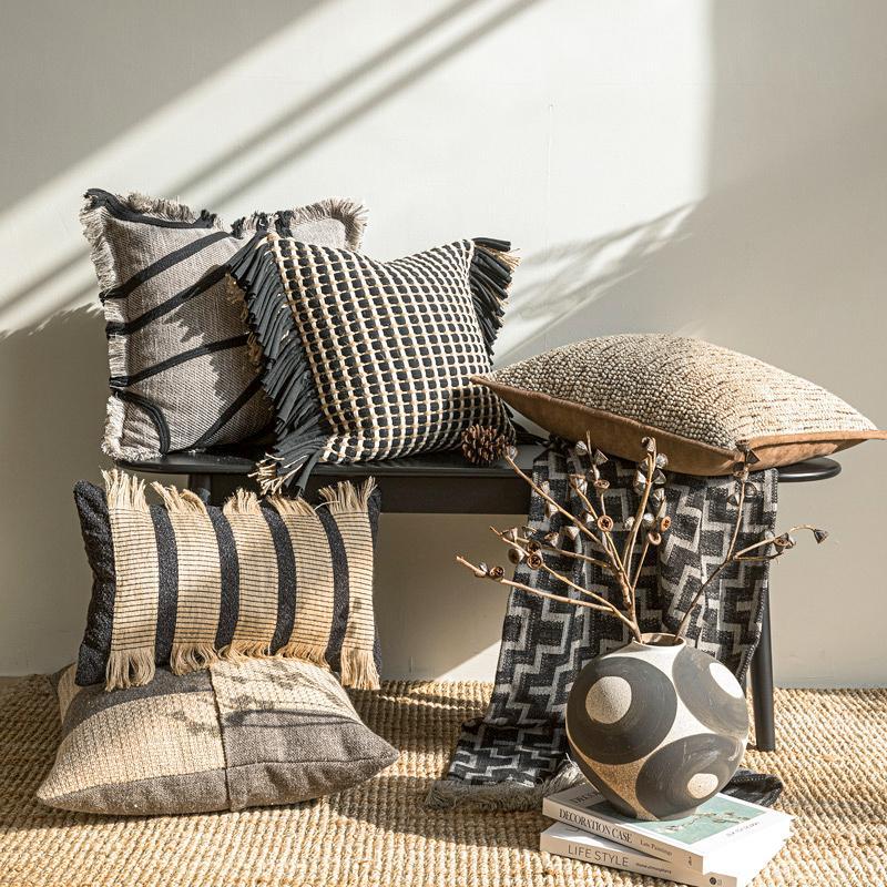 Premium Thick Woven Cushion Co - Textured Throw Natural review and price