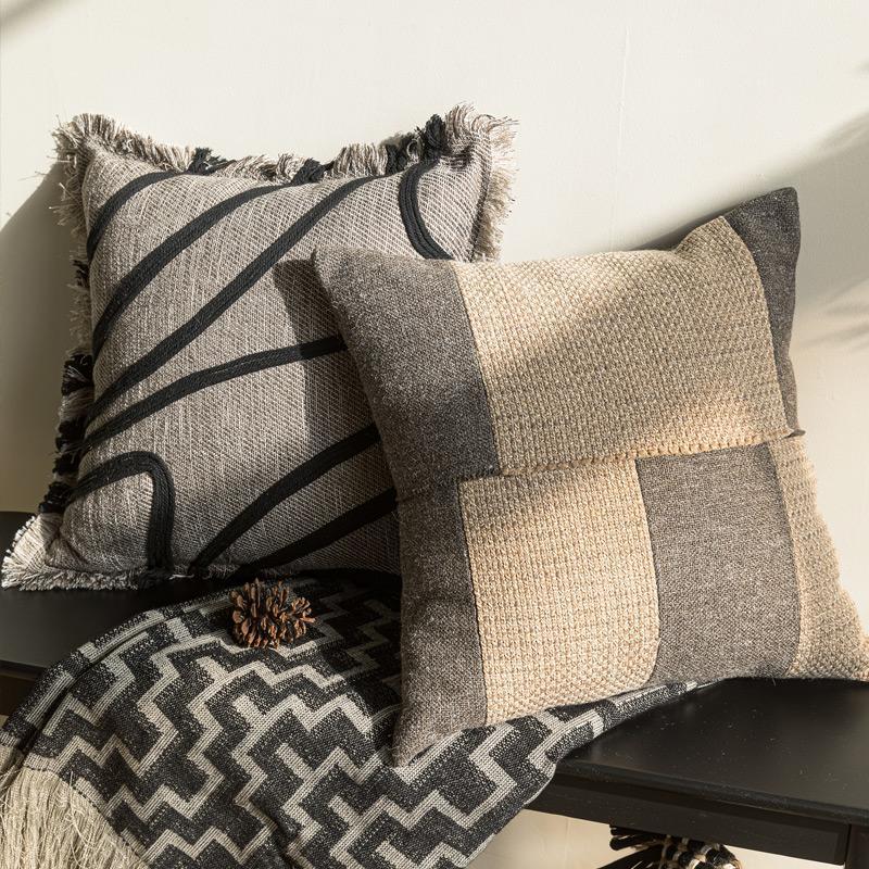 Premium Thick Woven Cushion Co - Textured Throw Natural review and price