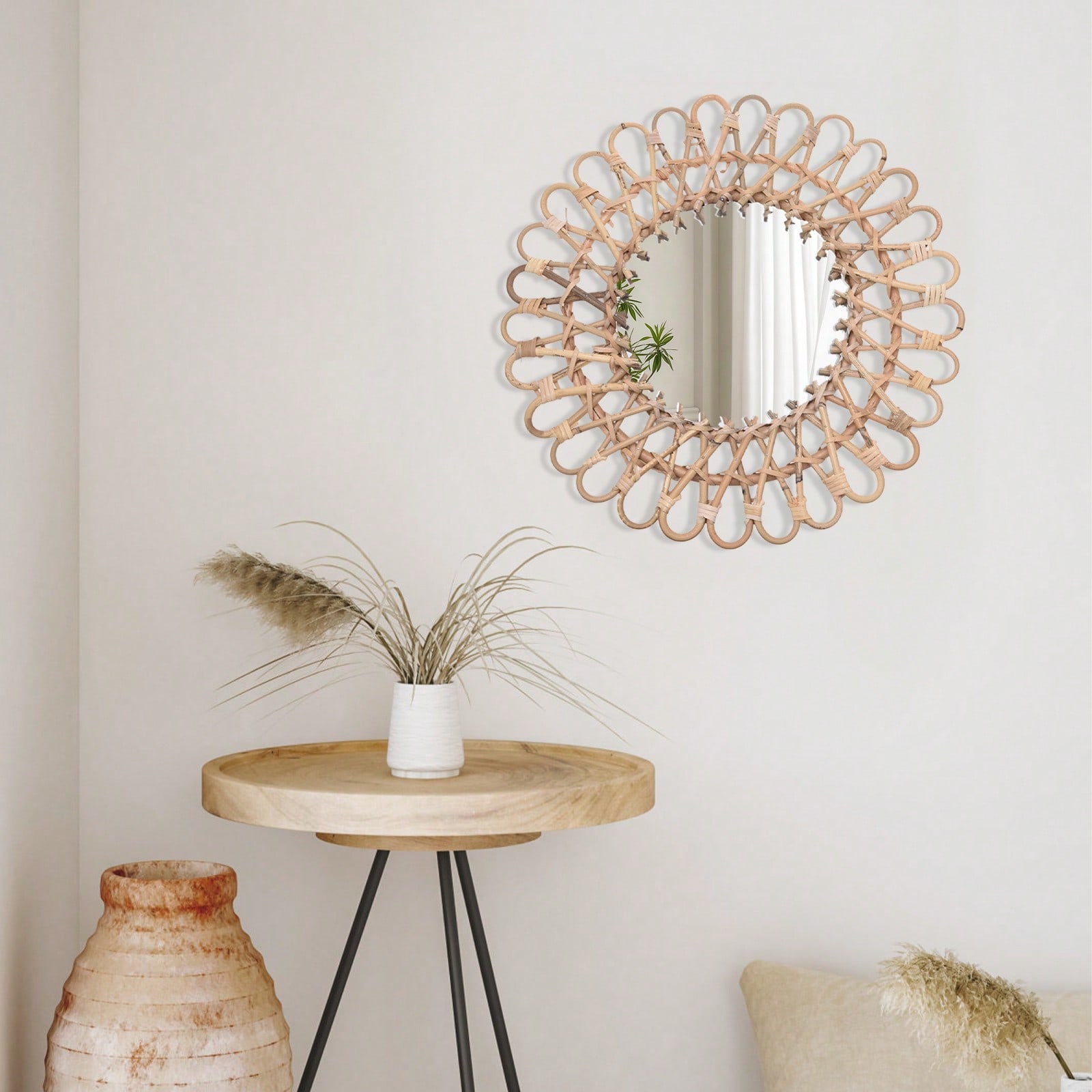 Round Rattan Mirror, Round Dec - Rattan Mirror Round review and price
