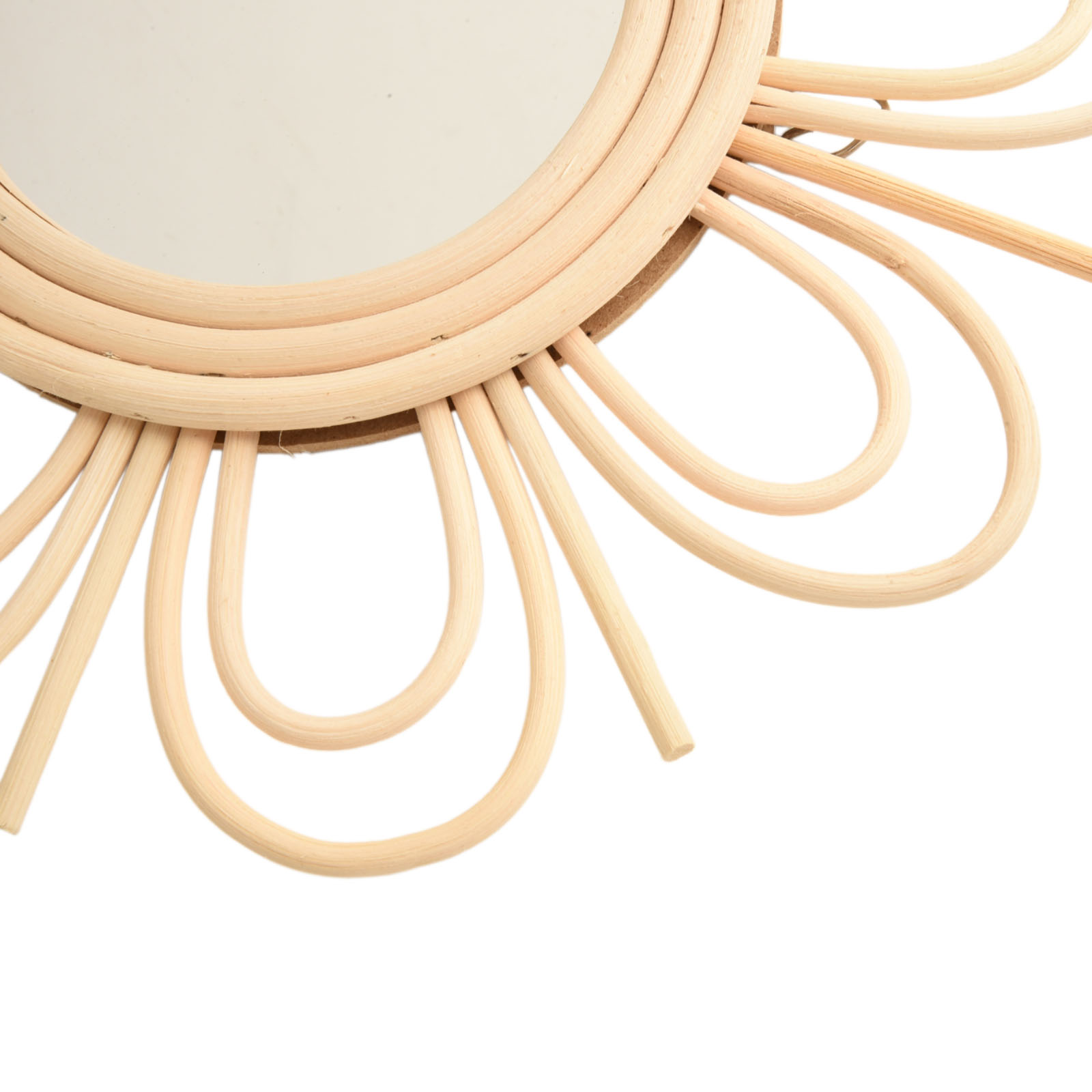 Bohemian Rattan Hanging Mirror - Rattan Mirror Round review and price