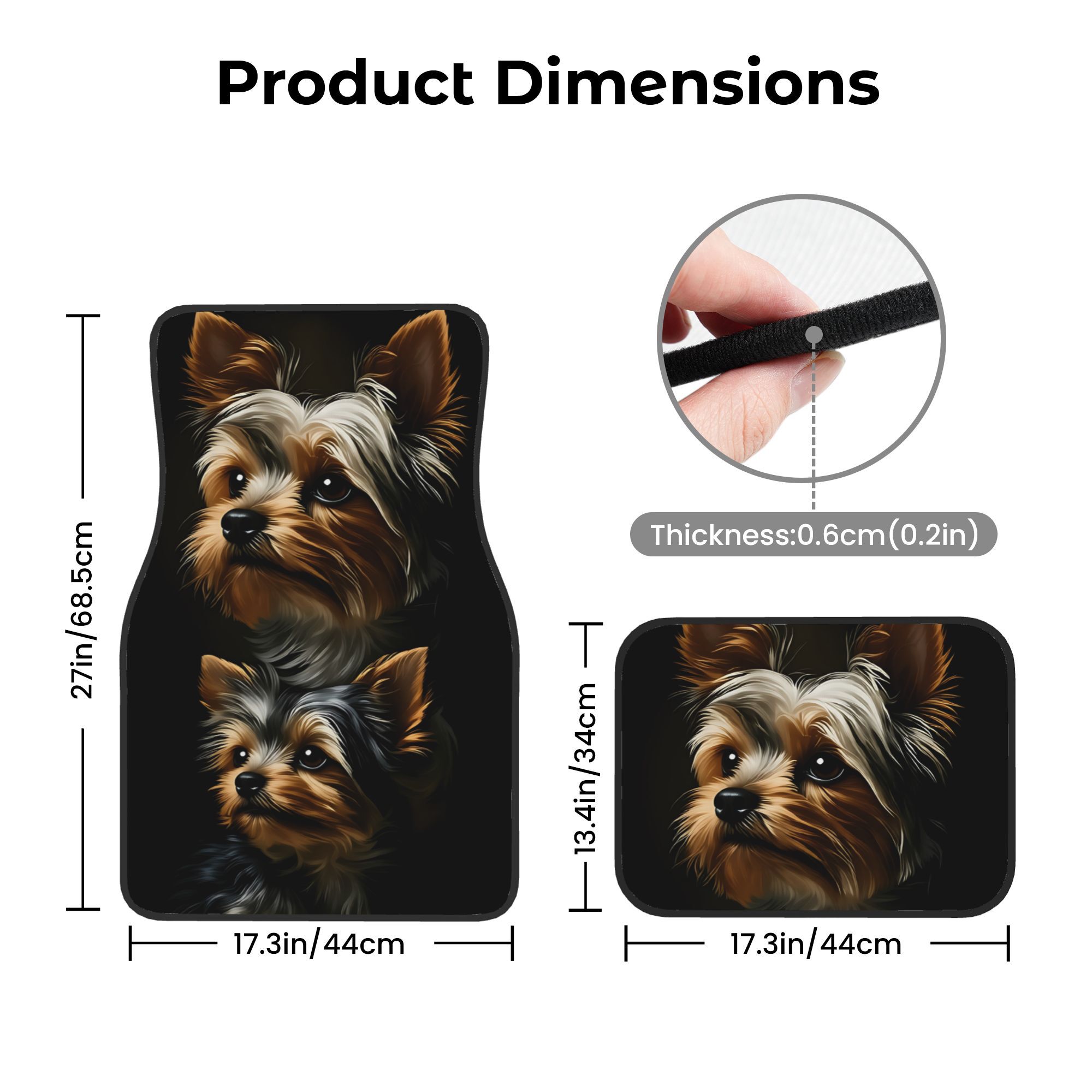 Set Of Four Car Mats Featuring - Interior Design Yorkshire review and price