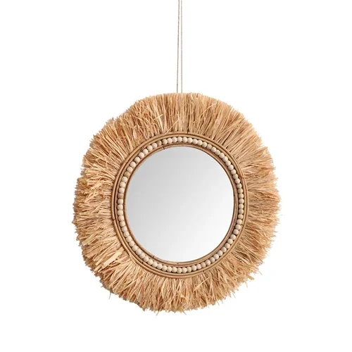 Rattan Decorative Mirrors for  - Rattan Mirror Round review and price